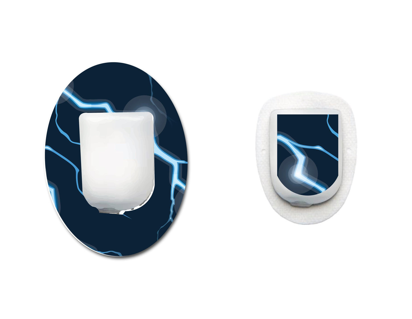 Lightening Blue Continuous Glucose Monitor (CGM) Decorative Set