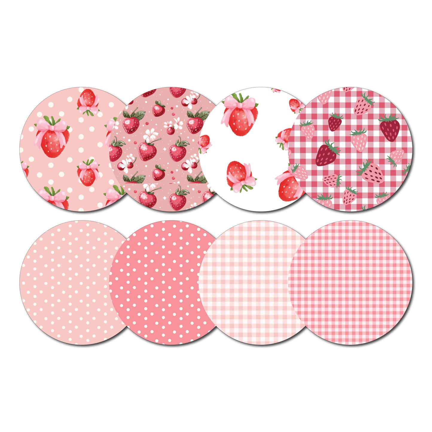 Strawberry Coquette Freestyle Libre 3 CGM- Set of 8 Over Patch (No Hole) for CGM monitor