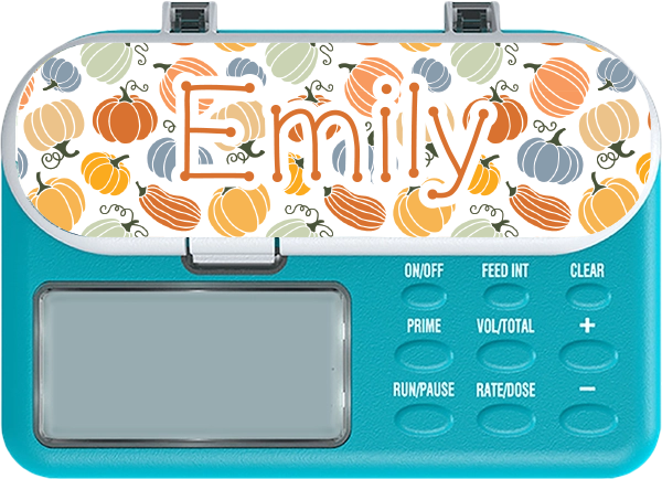 Fall Pumpkins Infinity or Kangaroo Joey Feeding Pump Sticker Decal