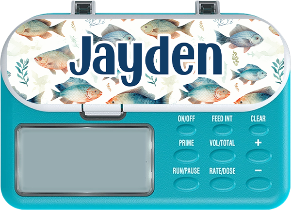 Fish Infinity or Kangaroo Joey Feeding Pump Sticker Decal