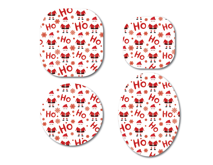 Ho Ho Ho Christmas CGM Decorative Over Patch (No Hole)