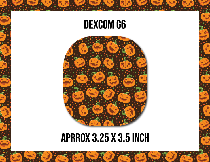 Silly Pumpkin CGM Decorative Over Patch (No Hole)