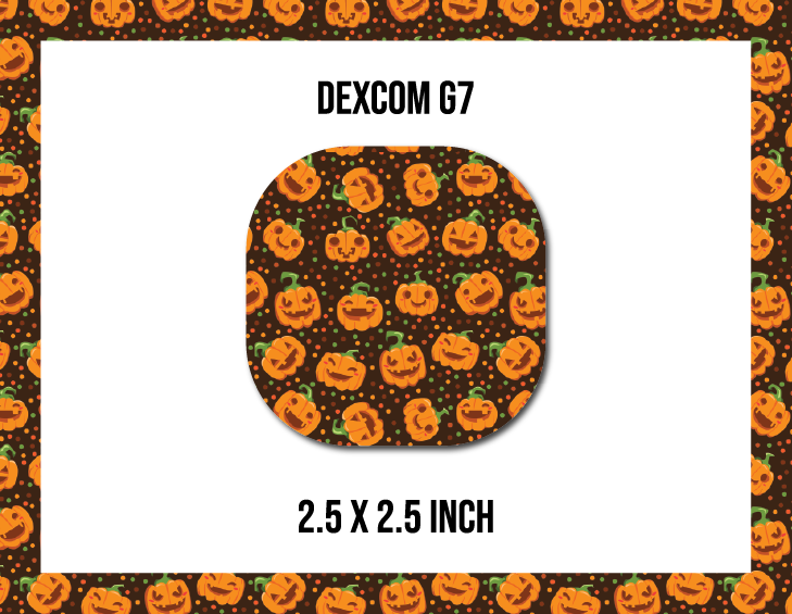 Silly Pumpkin CGM Decorative Over Patch (No Hole)