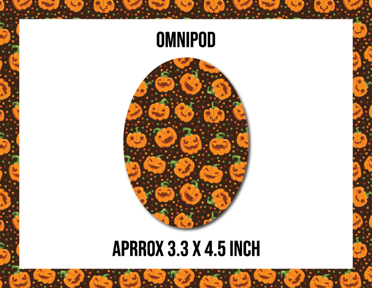 Silly Pumpkin CGM Decorative Over Patch (No Hole)