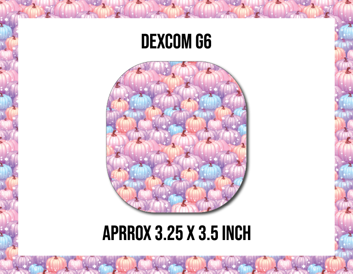 Colourful Pumpkins CGM Decorative Over Patch (No Hole)
