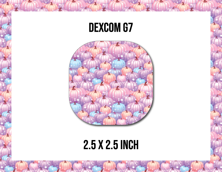 Colourful Pumpkins CGM Decorative Over Patch (No Hole)