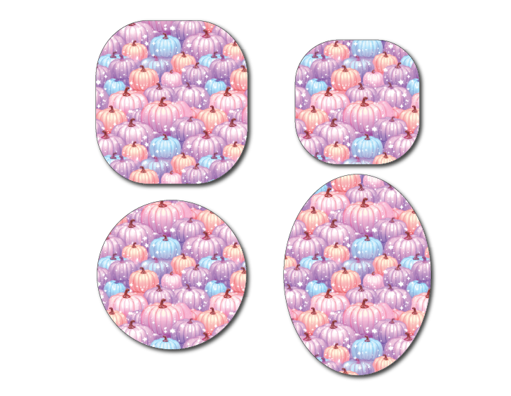 Colourful Pumpkins CGM Decorative Over Patch (No Hole)