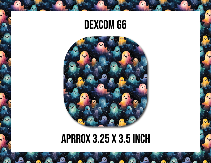 Ghostly Dark CGM Decorative Over Patch (No Hole)