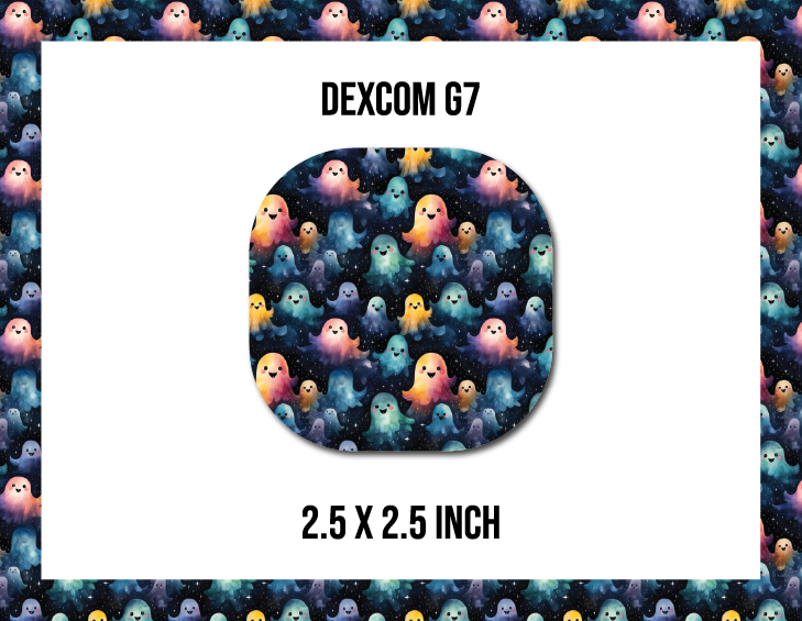 Ghostly Dark CGM Decorative Over Patch (No Hole)