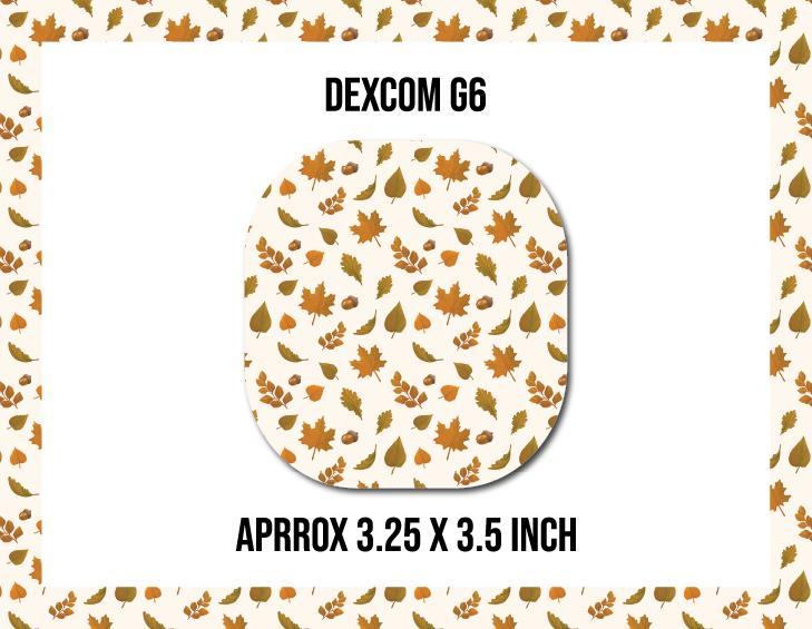 Fall Leaves CGM Decorative Over Patch (No Hole)