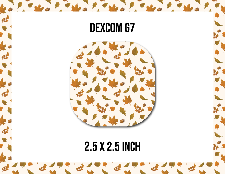 Fall Leaves CGM Decorative Over Patch (No Hole)