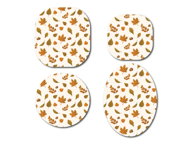 Fall Leaves CGM Decorative Over Patch (No Hole)