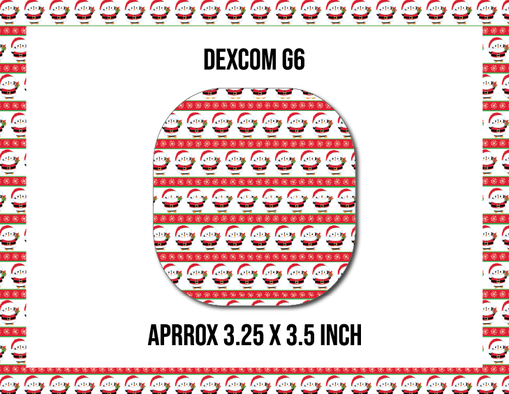 Christmas Penguin Stripes CGM Decorative Over Patch (No Hole)