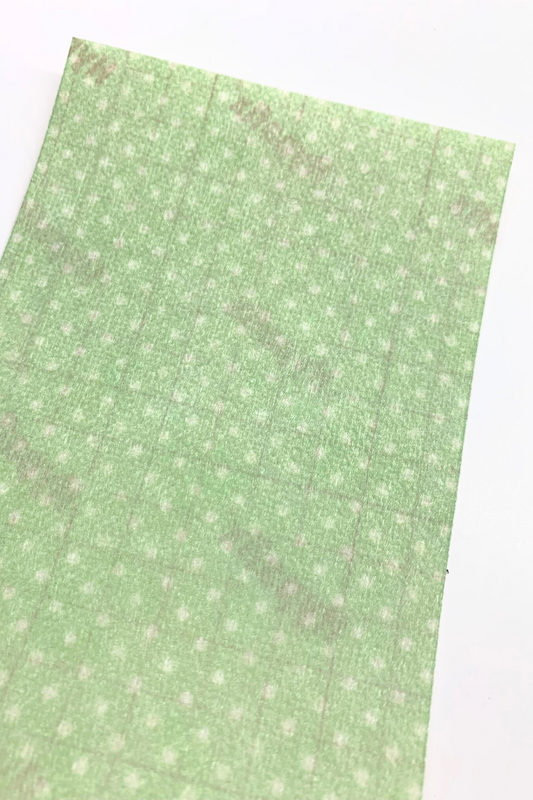 Polka Dot Leaf Green Tubie Tape