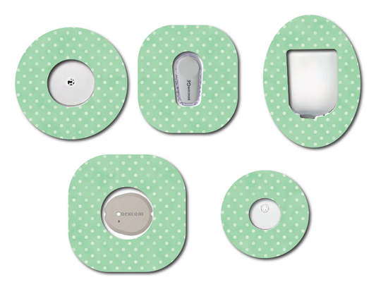 Polka Dot Green CGM Patch