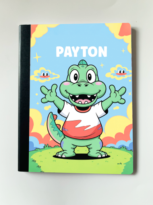 Personalized Composition Notebook - Tiny Dino