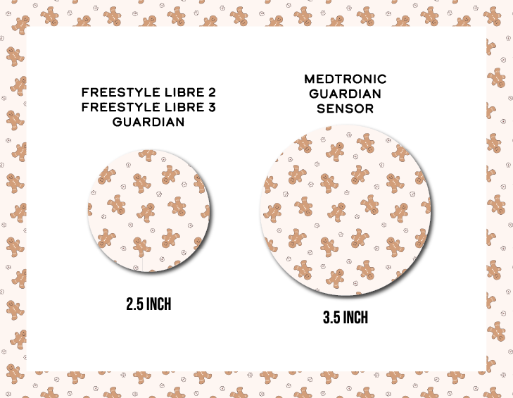 Retro Gingerbread CGM Decorative Over Patch (No Hole)