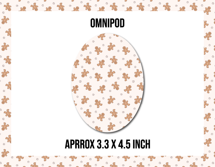 Retro Gingerbread CGM Decorative Over Patch (No Hole)