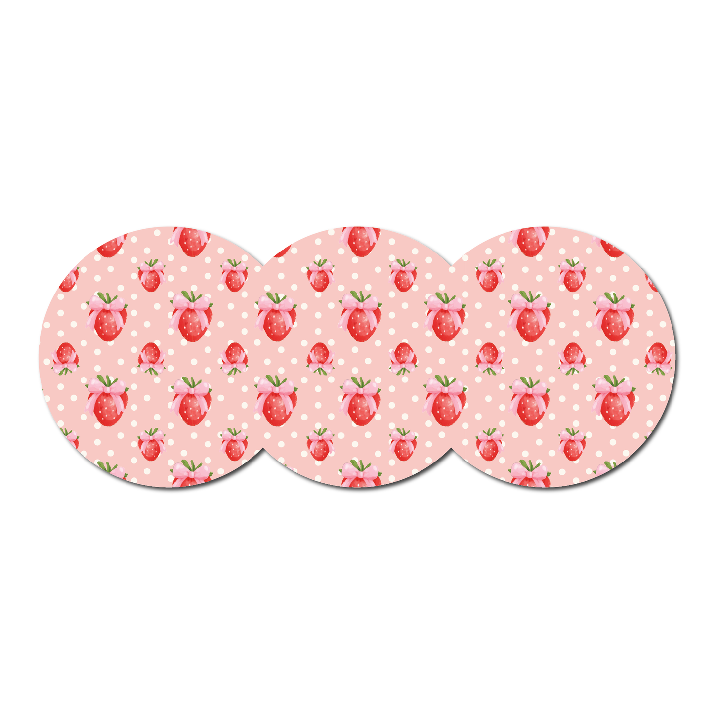 Strawberry Coquette Berries 3 Pack CGM Patches