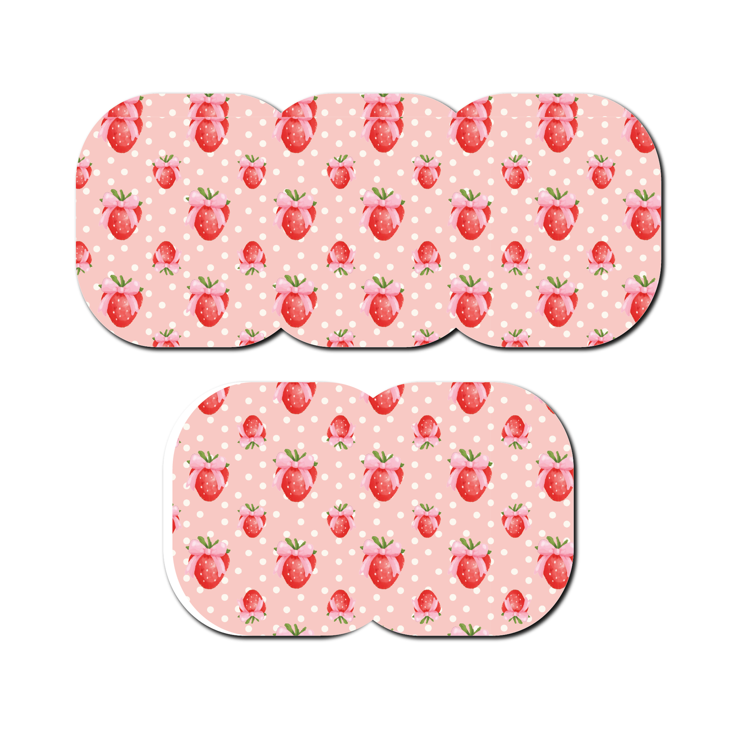 Strawberry Coquette Berries 5 Pack CGM Patches