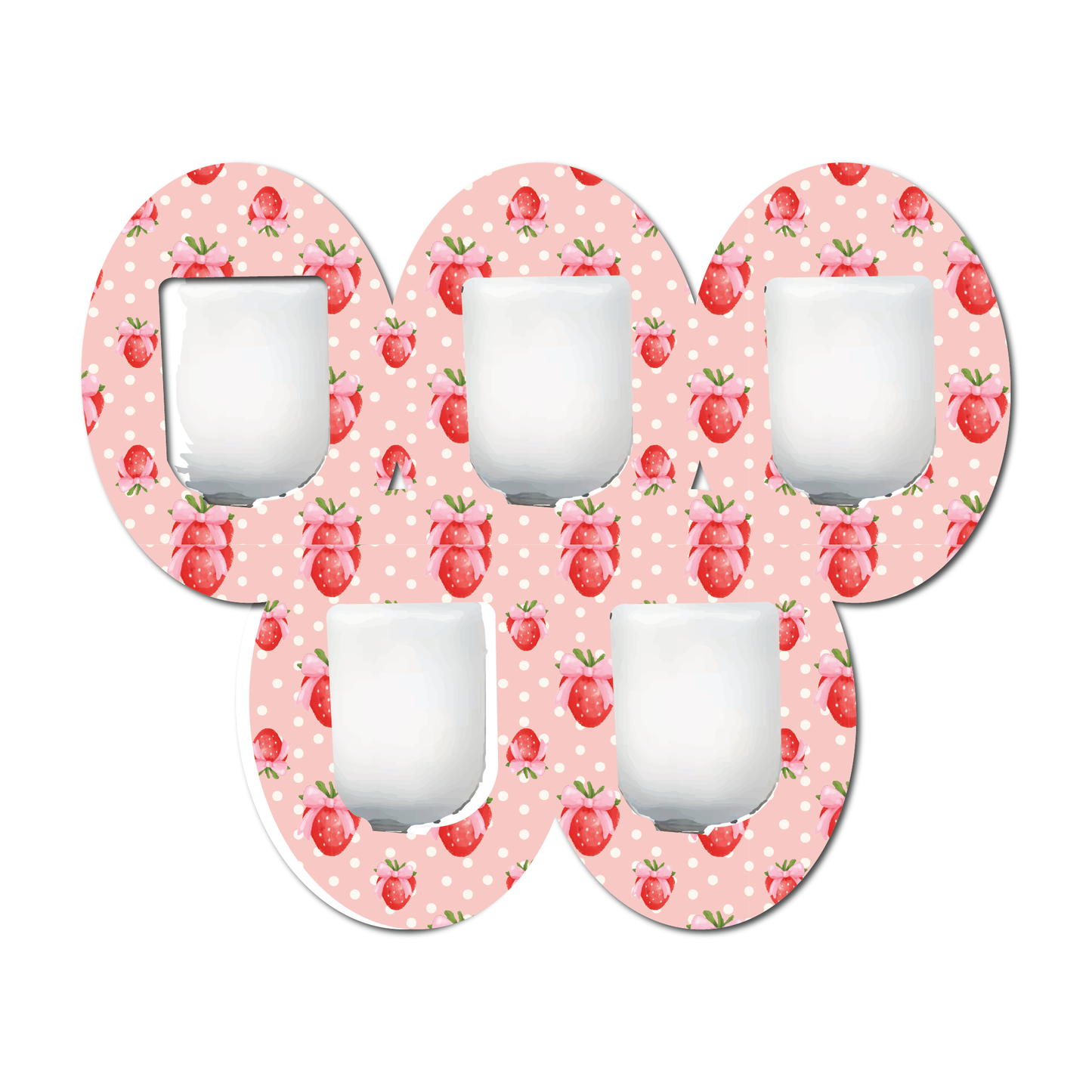 Strawberry Coquette Berries 5 Pack CGM Patches
