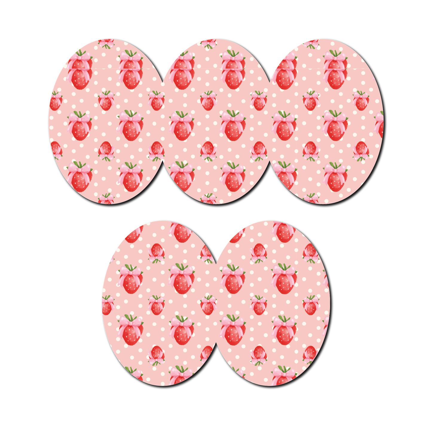 Strawberry Coquette Berries 5 Pack CGM Patches