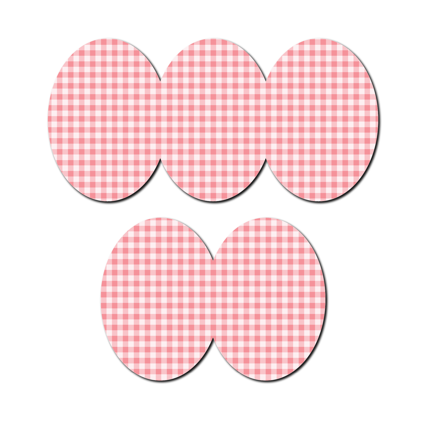 Strawberry Coquette Dark Gingham 5 Pack CGM Patches