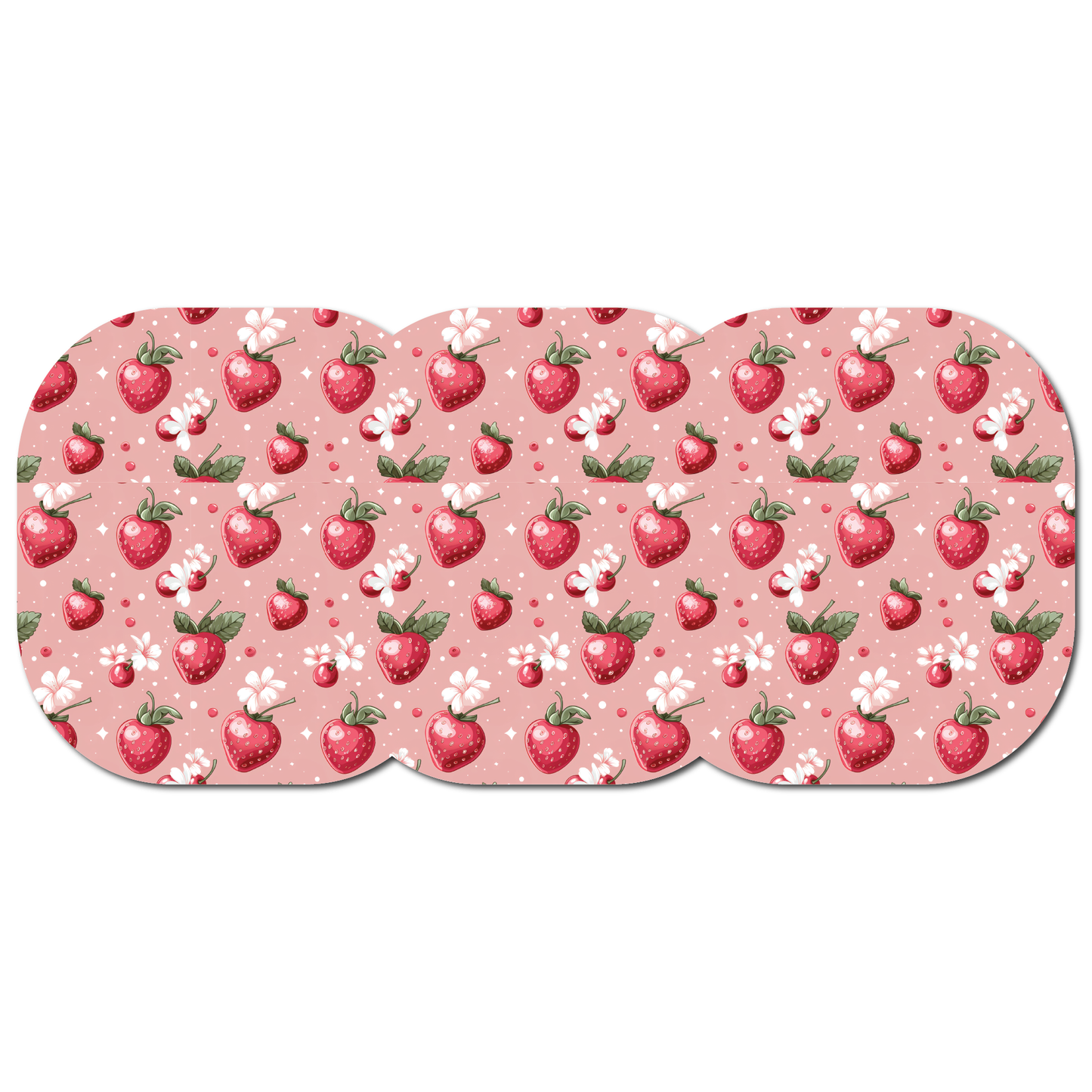 Strawberry Coquette Bloom 3 Pack CGM Patches