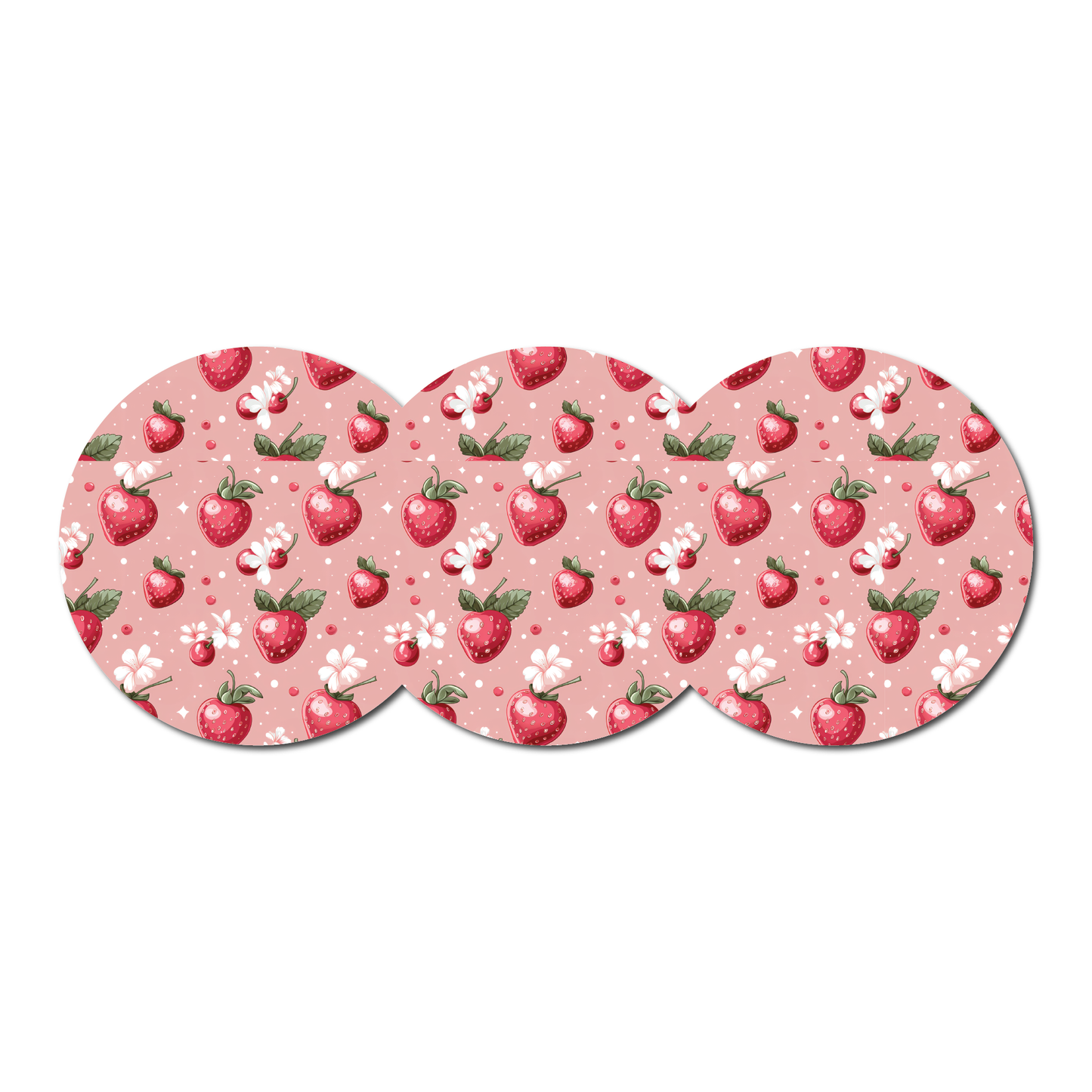 Strawberry Coquette Bloom 3 Pack CGM Patches