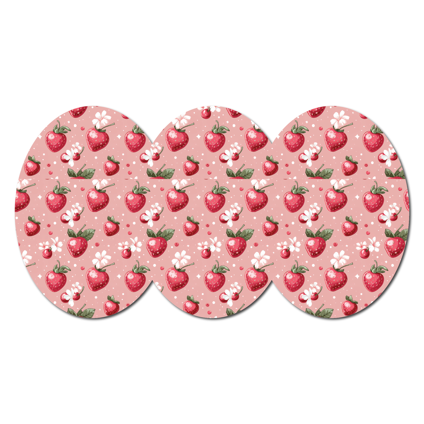 Strawberry Coquette Bloom 3 Pack CGM Patches