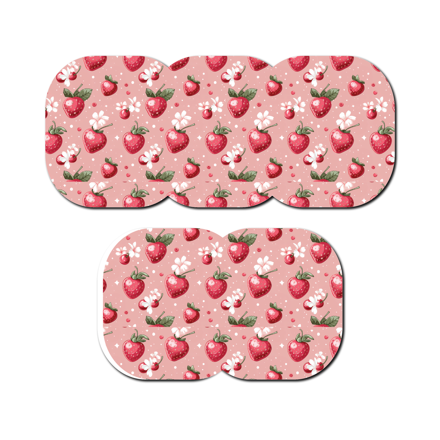 Strawberry Coquette Bloom 5 Pack CGM Patches