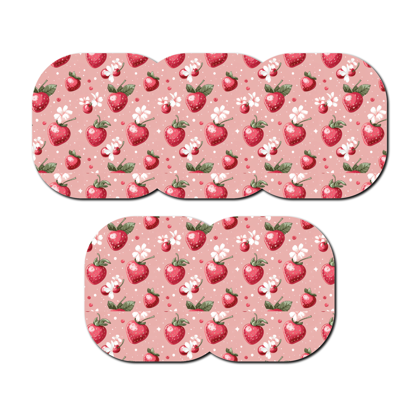 Strawberry Coquette Bloom 5 Pack CGM Patches