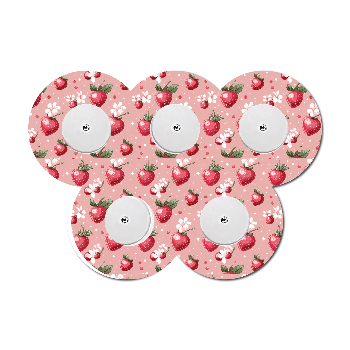Strawberry Coquette Bloom 5 Pack CGM Patches