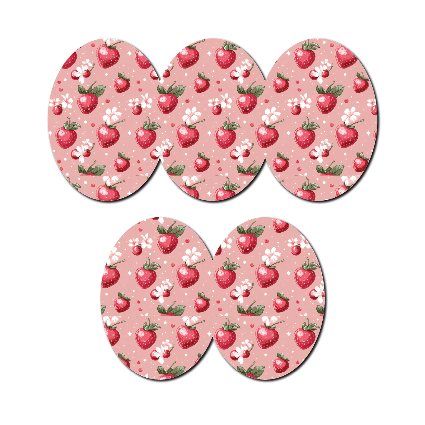 Strawberry Coquette Bloom 5 Pack CGM Patches