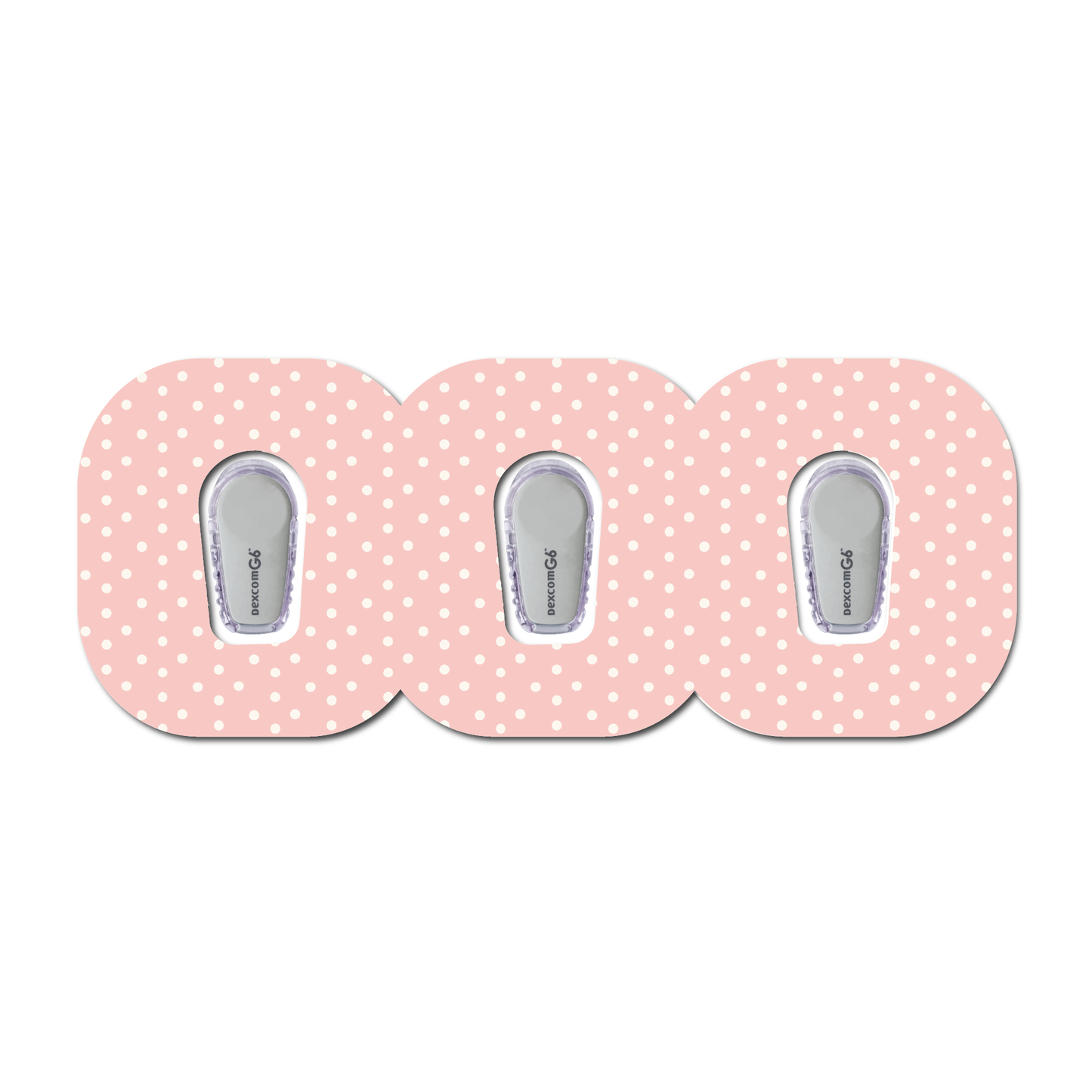 Strawberry Coquette Light Dots 3 Pack CGM Patches