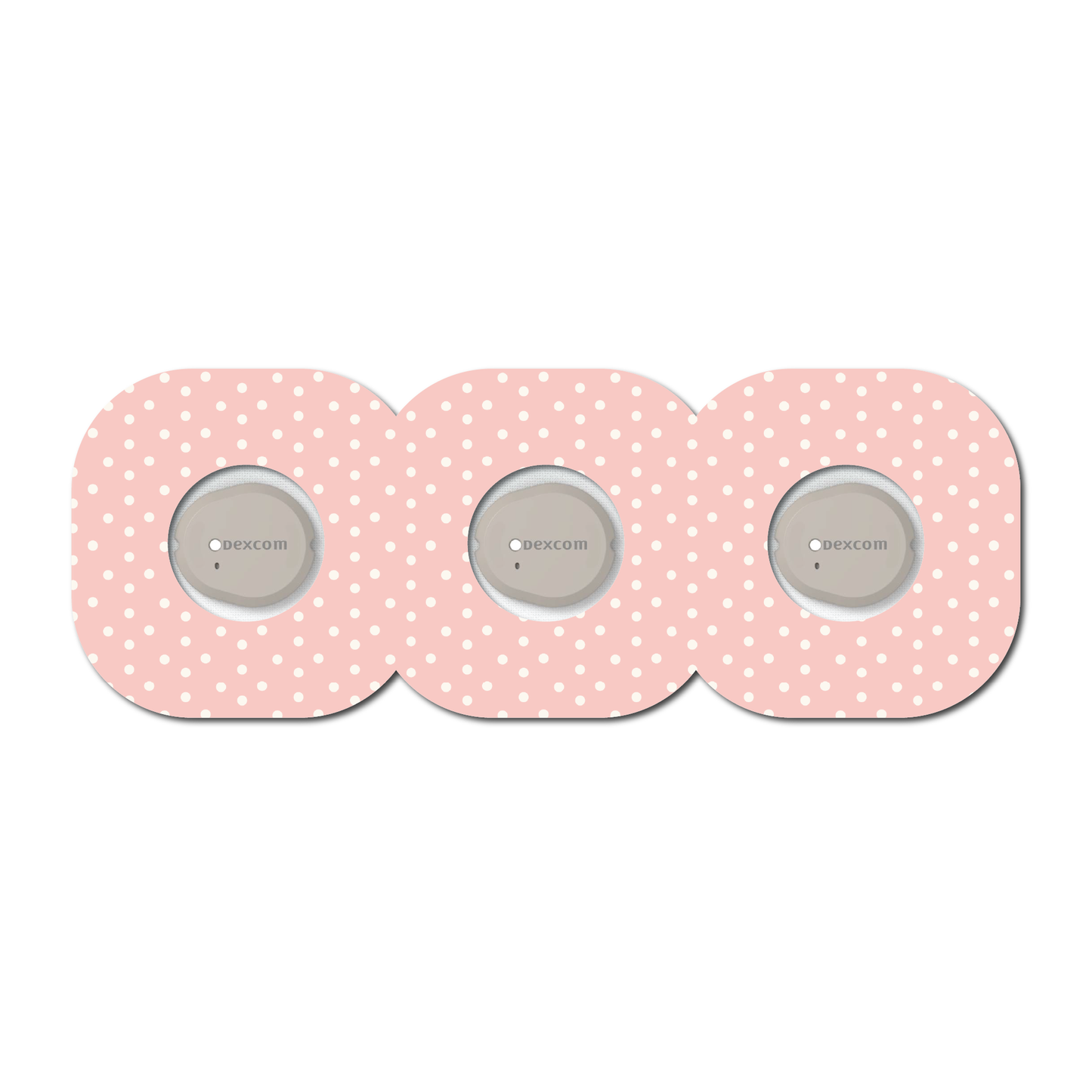 Strawberry Coquette Light Dots 3 Pack CGM Patches