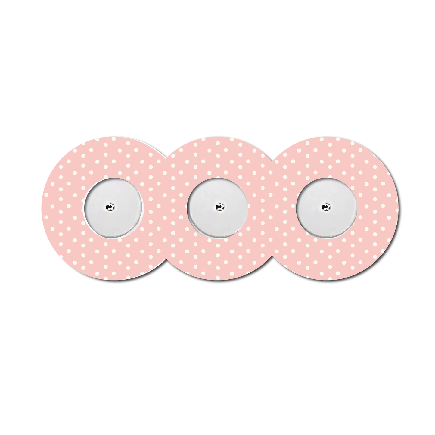 Strawberry Coquette Light Dots 3 Pack CGM Patches