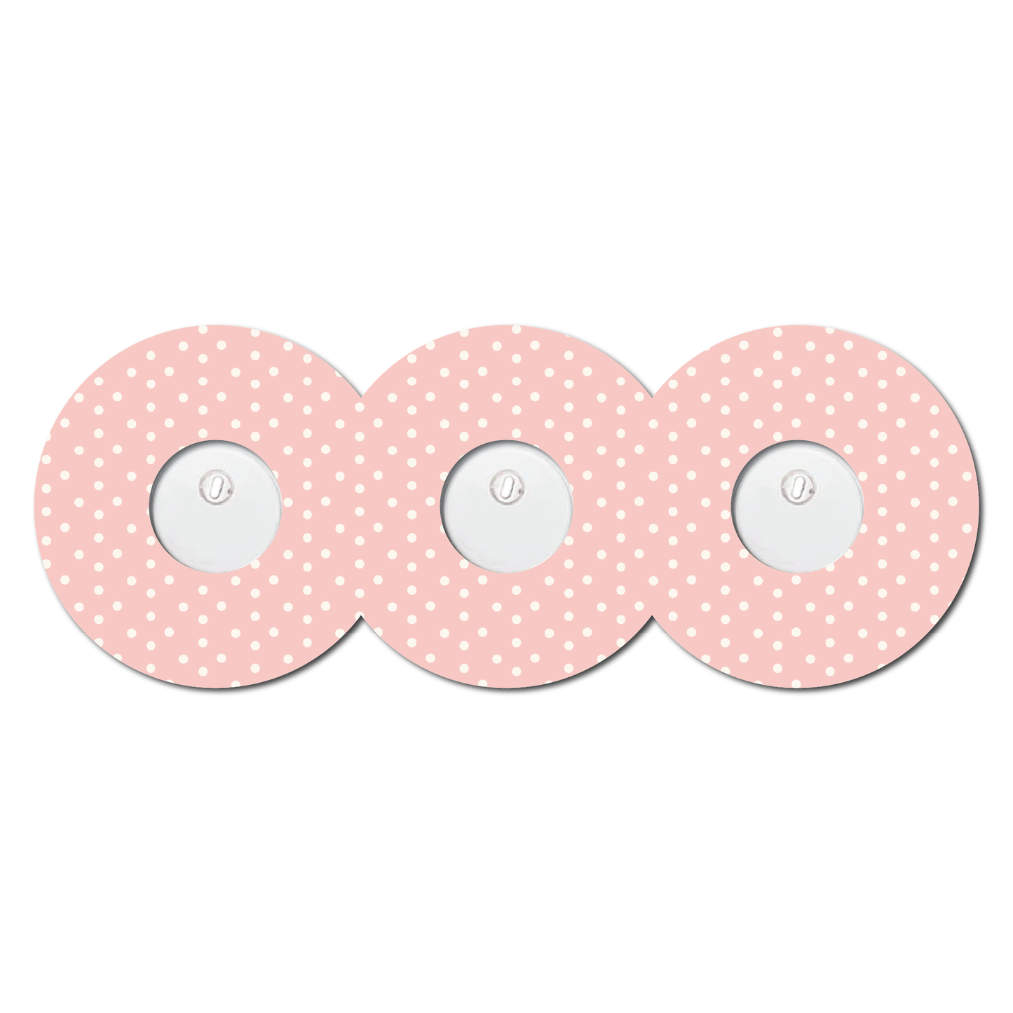 Strawberry Coquette Light Dots 3 Pack CGM Patches