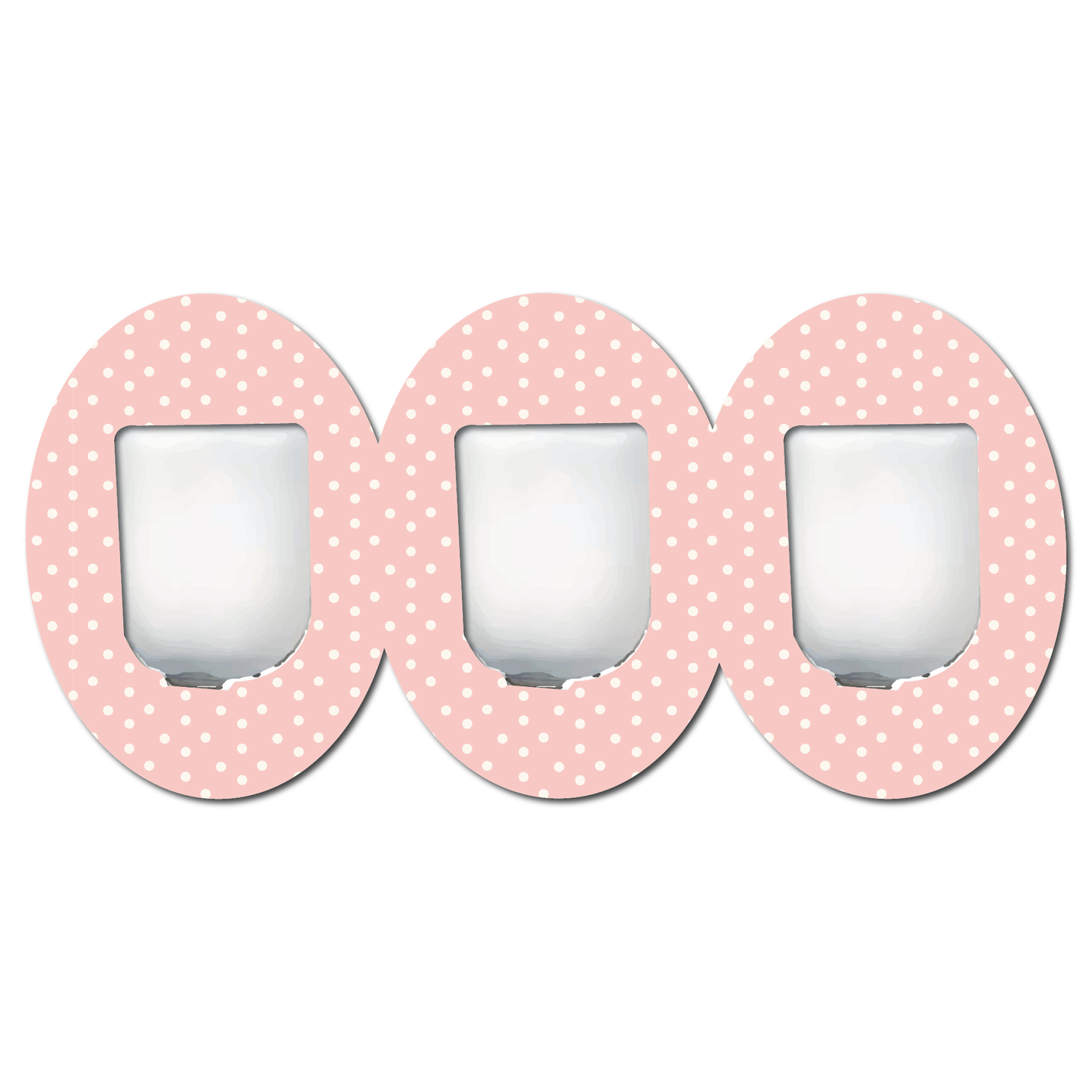 Strawberry Coquette Light Dots 3 Pack CGM Patches