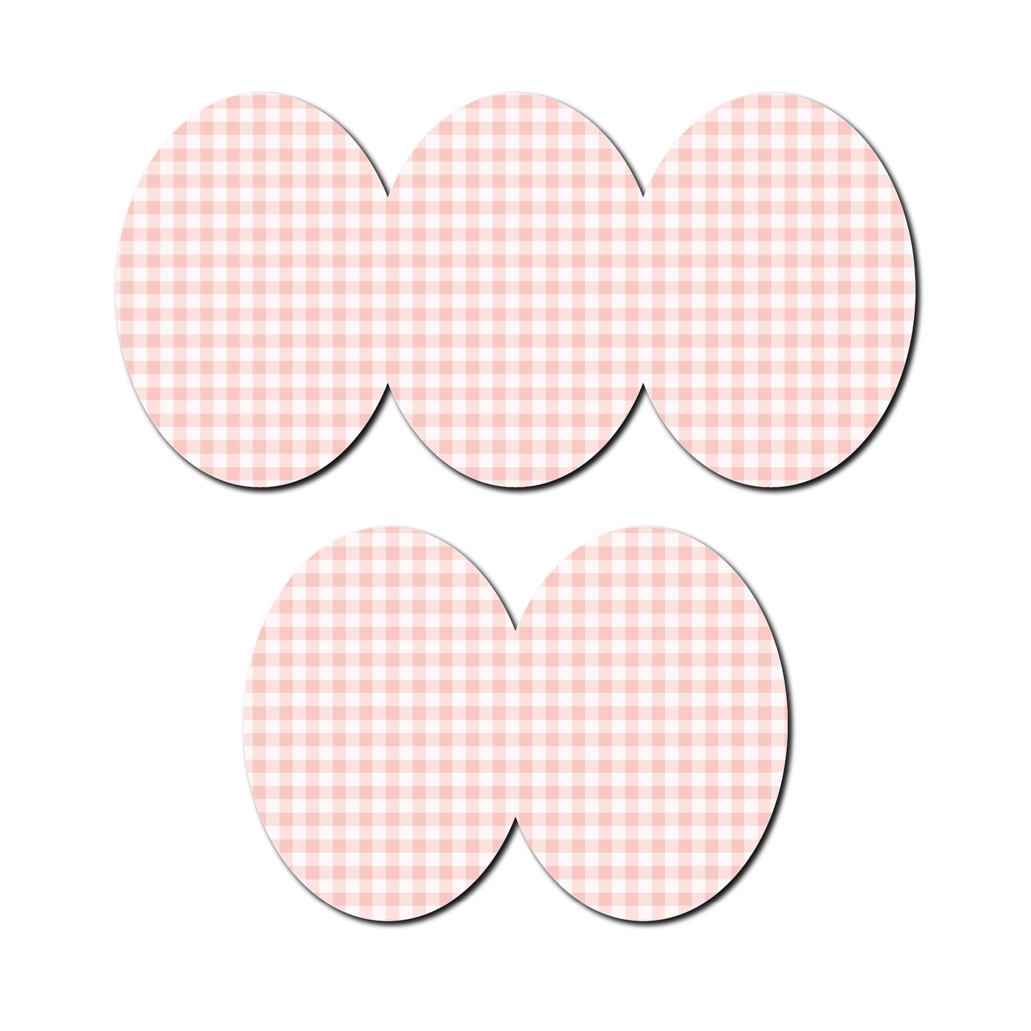 Strawberry Coquette Light Gingham 5 Pack CGM Patches