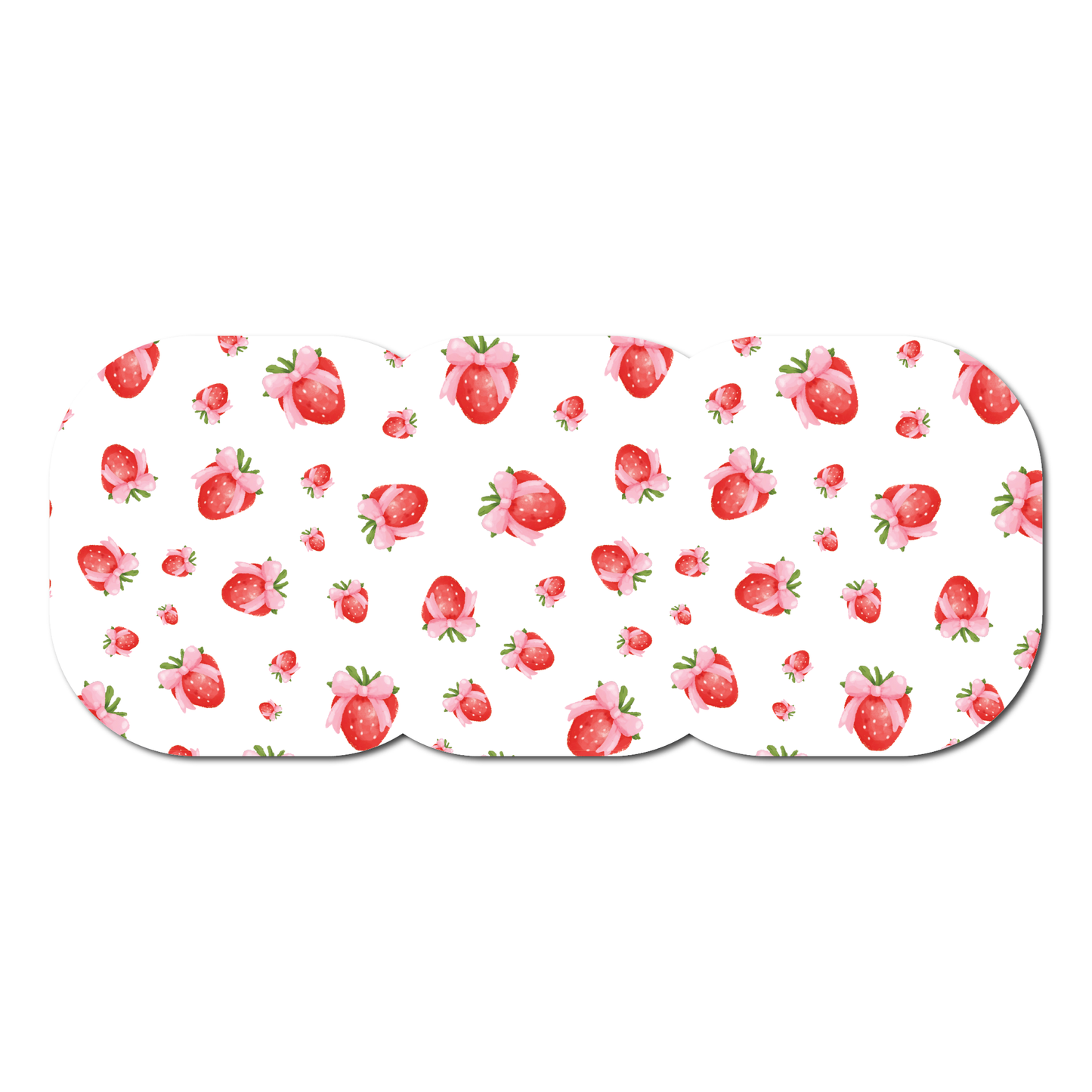 Strawberry Coquette Tossed Berries 3 Pack CGM Patches