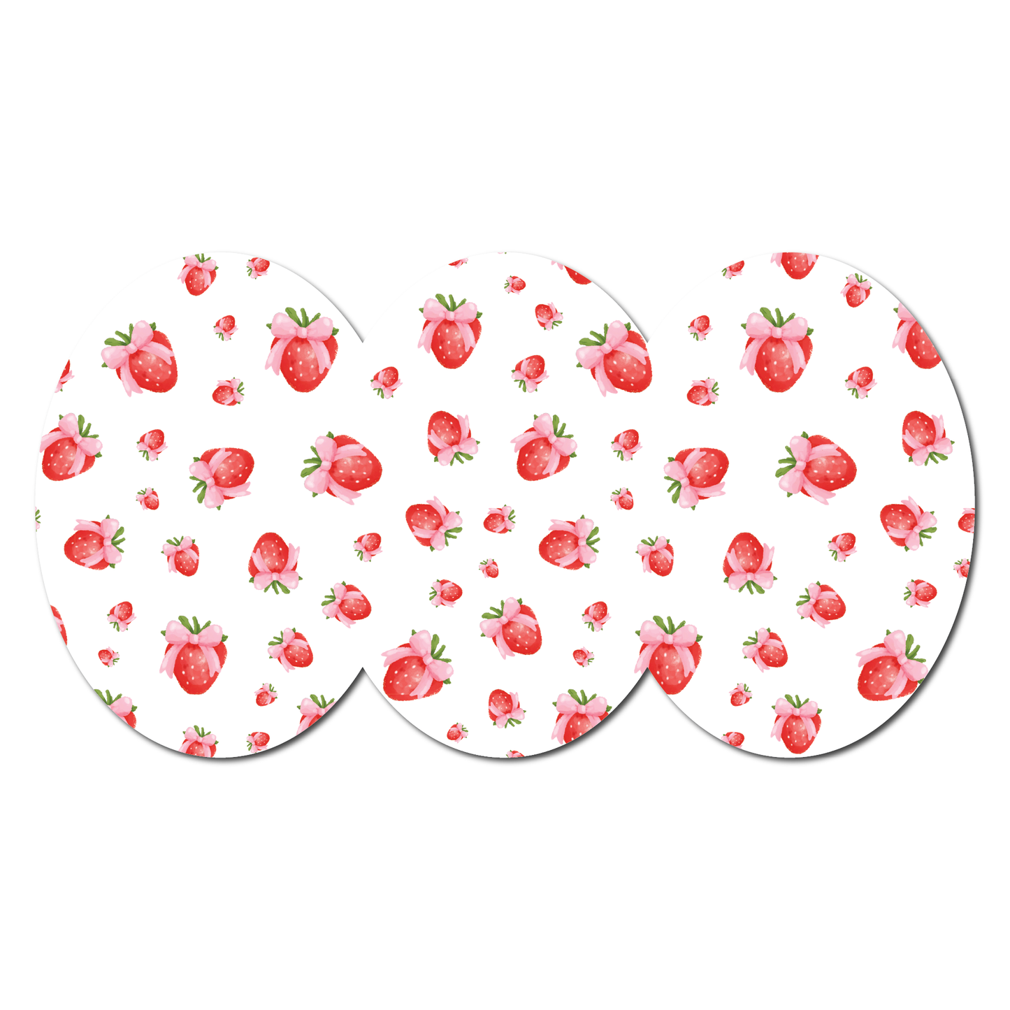 Strawberry Coquette Tossed Berries 3 Pack CGM Patches