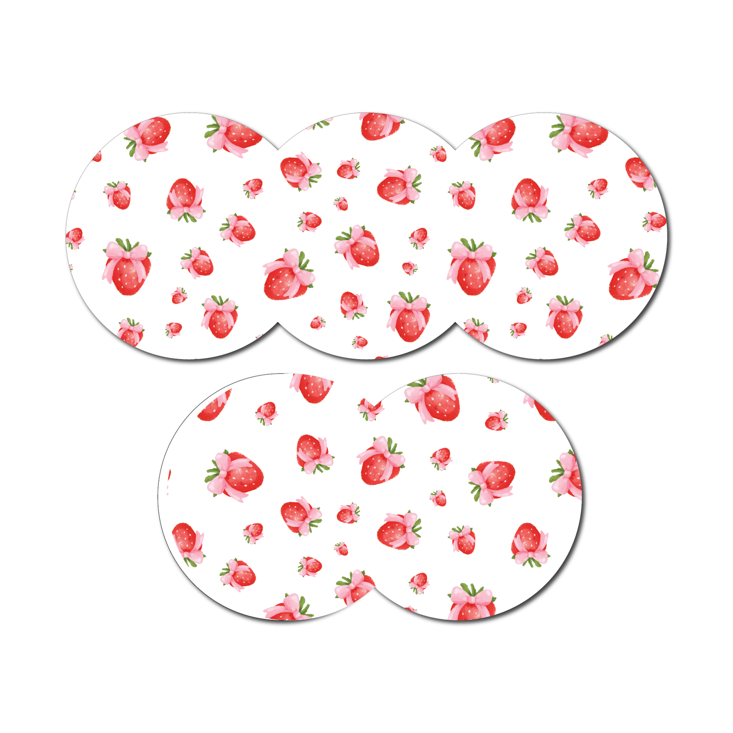 Strawberry Coquette Tossed Berries 5 Pack CGM Patches