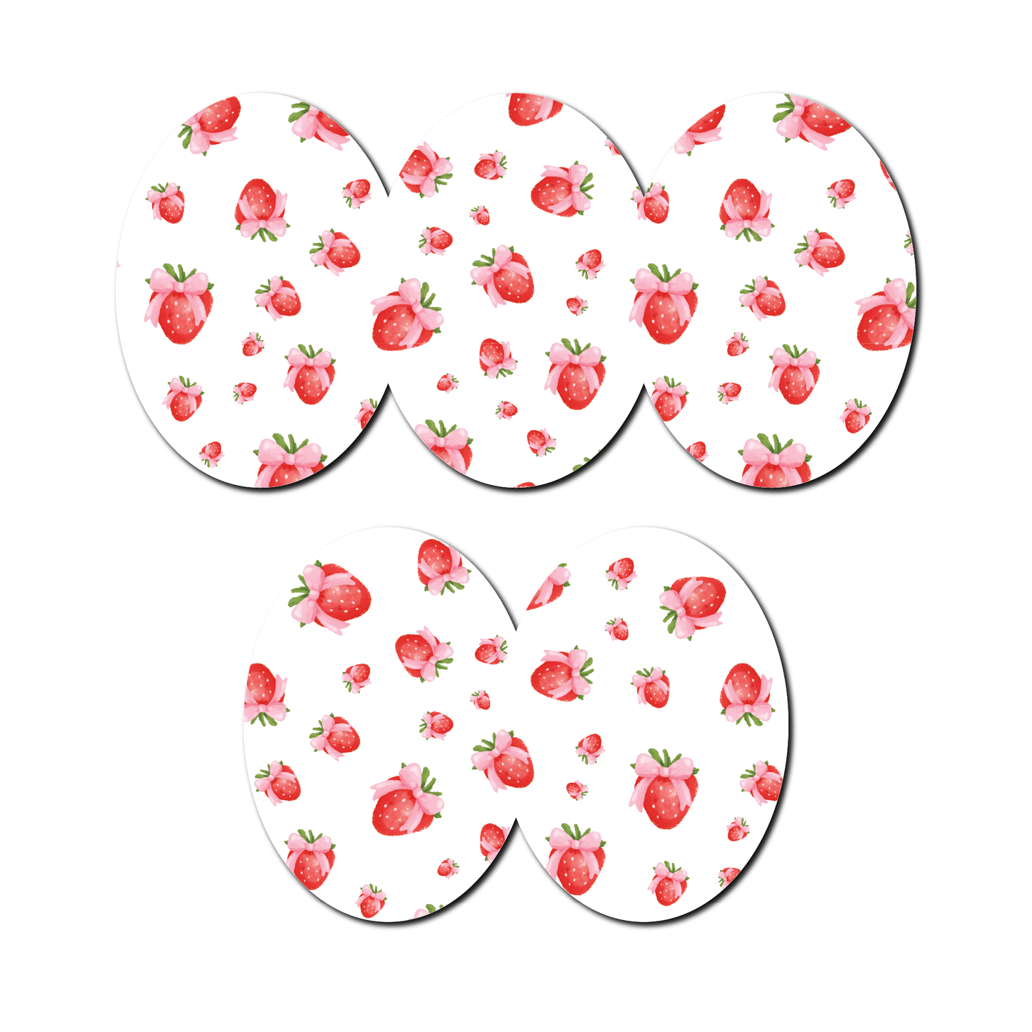 Strawberry Coquette Tossed Berries 5 Pack CGM Patches