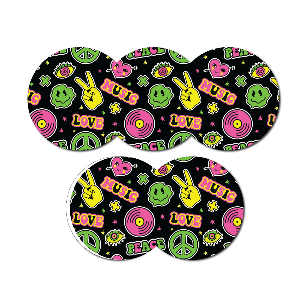 Groovy Smilies 5 Pack CGM Patches