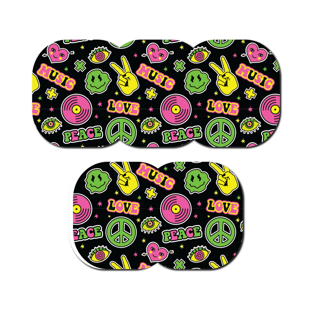 Groovy Smilies 5 Pack CGM Patches