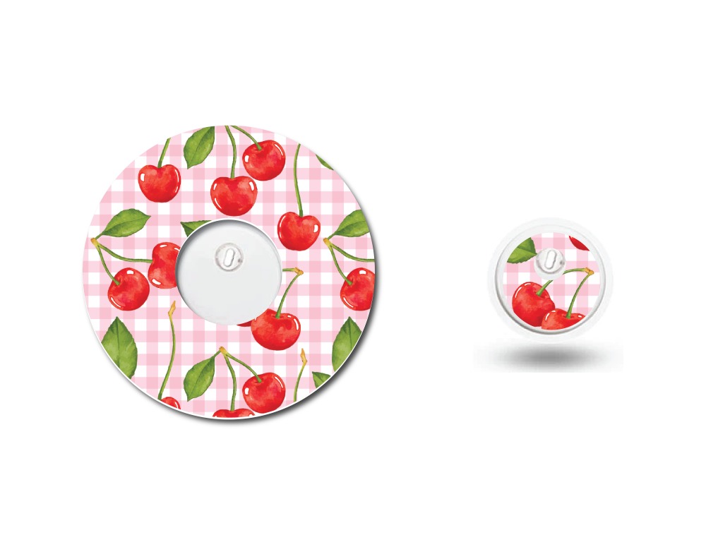 Cherries Coquette Plaid CGM Set
