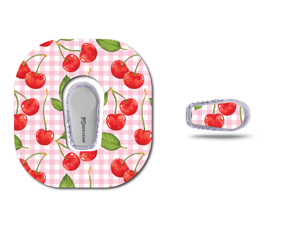 Cherries Coquette Plaid CGM Set