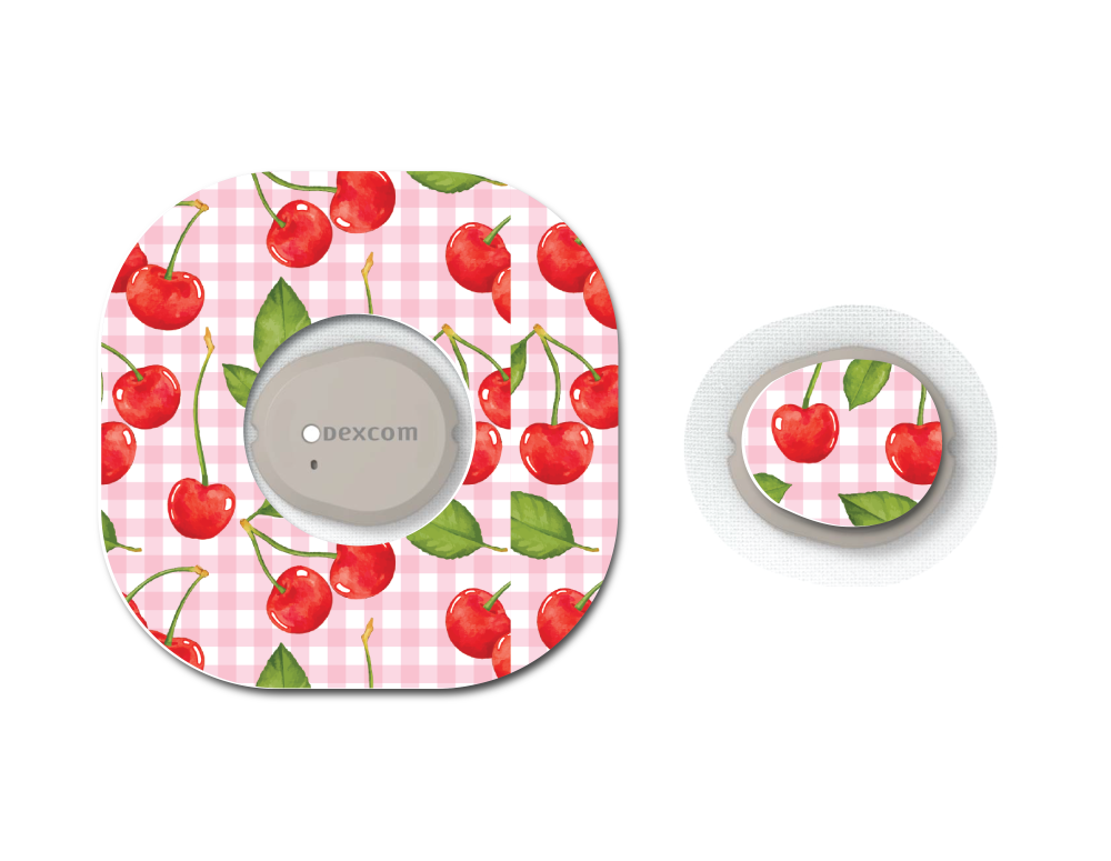 Cherries Coquette Plaid CGM Set
