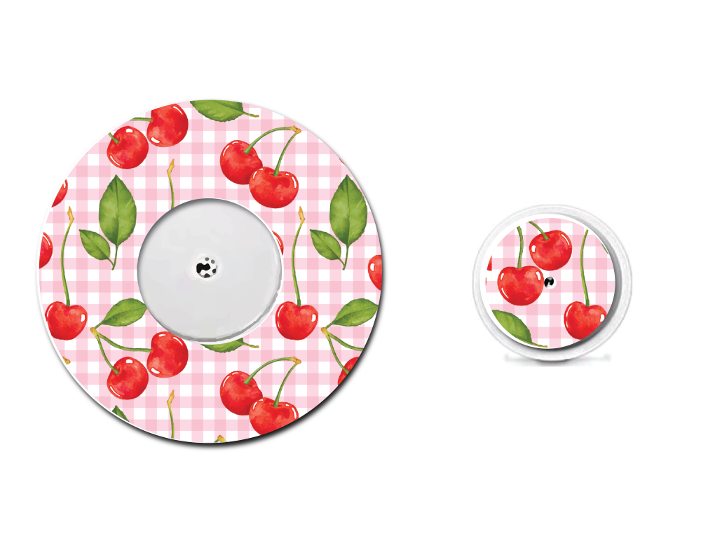 Cherries Coquette Plaid CGM Set